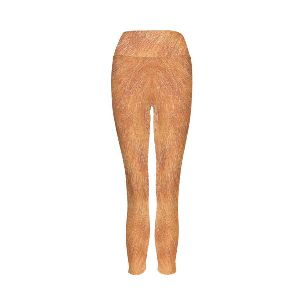 Orange Tabby High-Rise Leggings