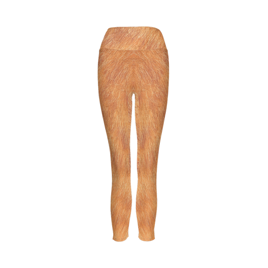 Orange Tabby High-Rise Leggings