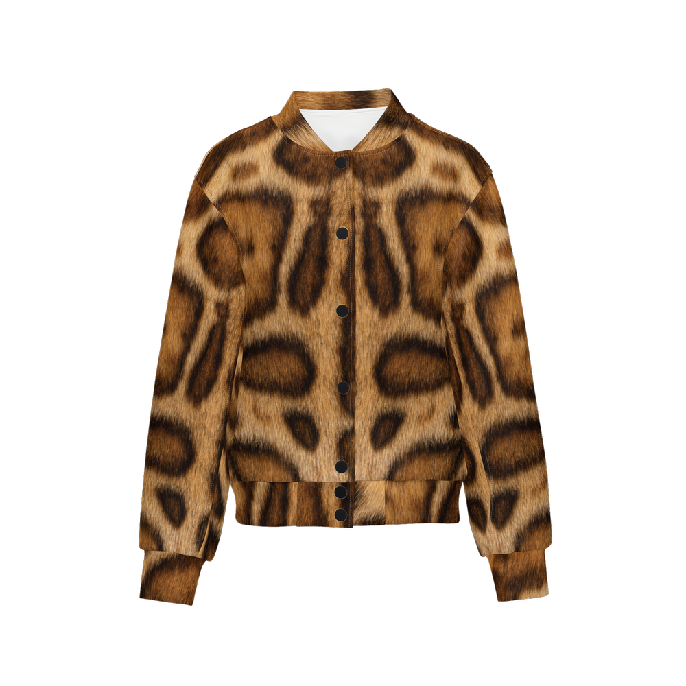 Rosetted Bengal Cat Bomber Jacket