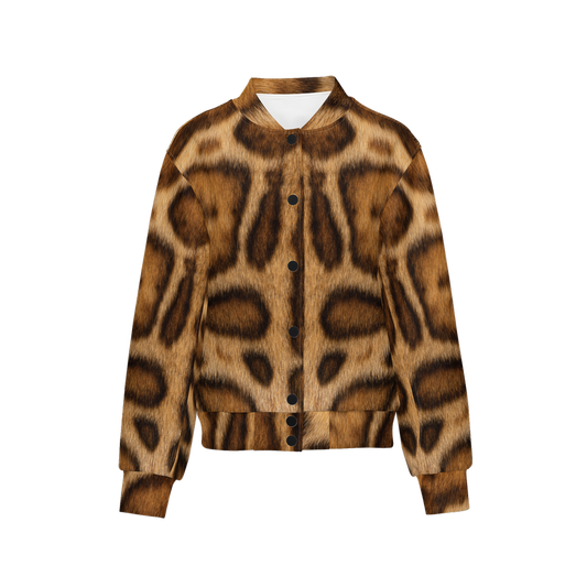 Rosetted Bengal Cat Bomber Jacket