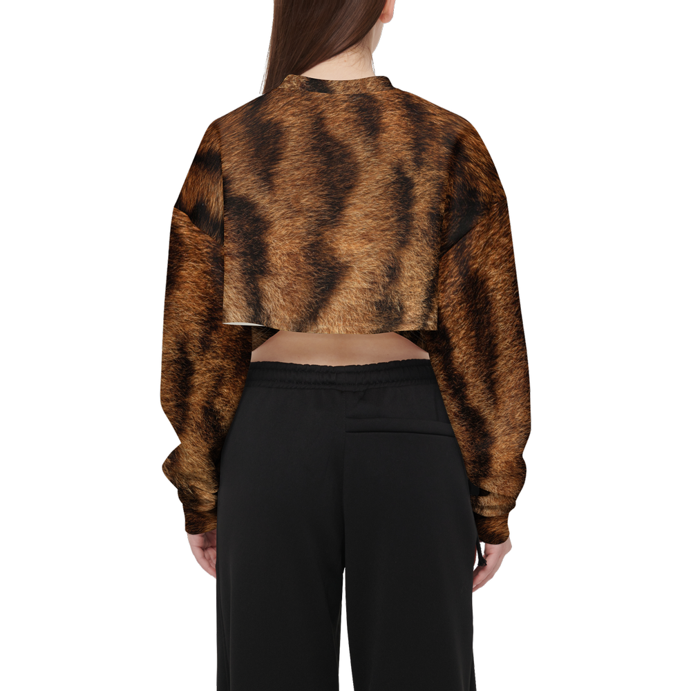 Toyger Cropped Crewneck Sweatshirt