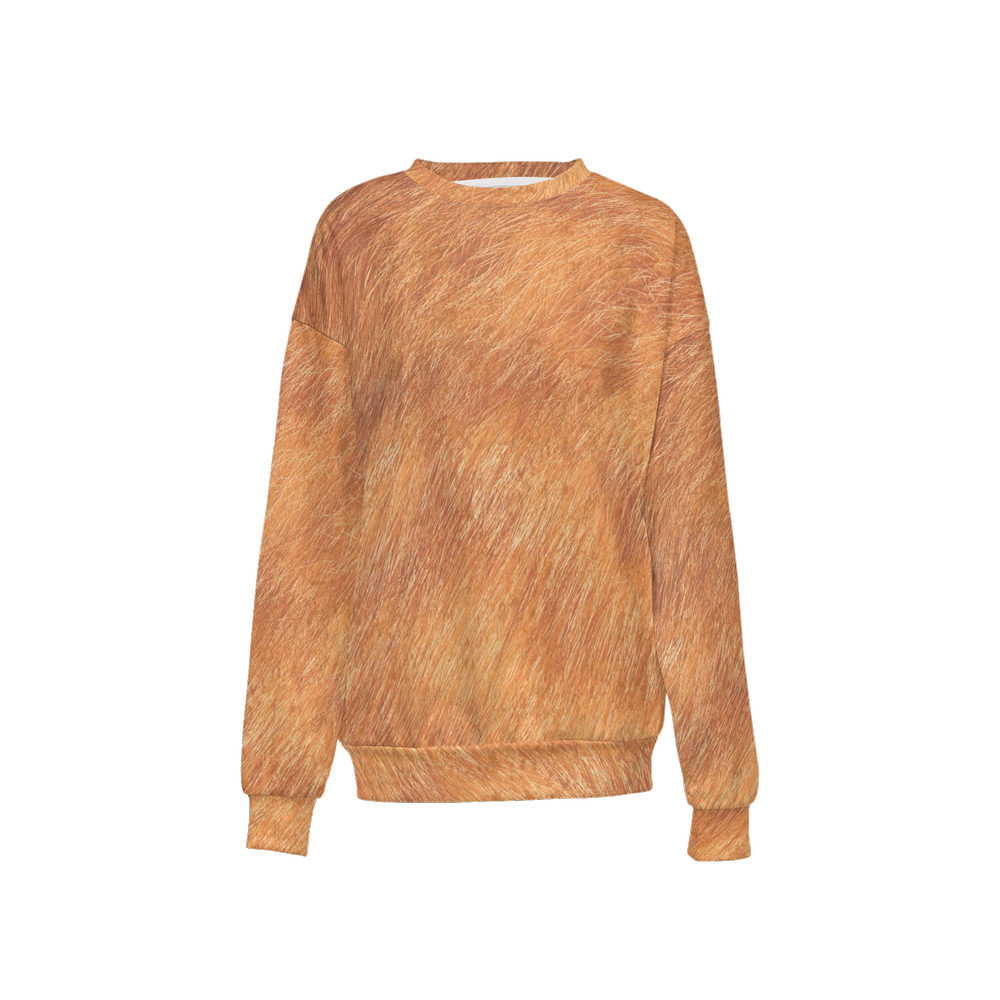 Orange Tabby Women's Relaxed Fit Crewneck Sweatshirt