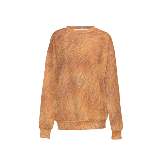 Orange Tabby Women's Relaxed Fit Crewneck Sweatshirt