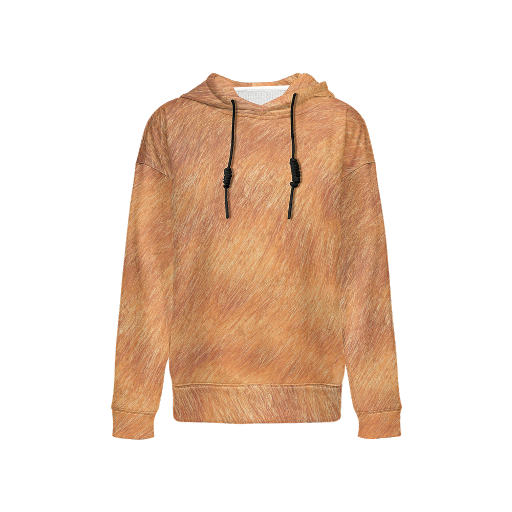 Orange Tabby Relaxed Fit Hoodie