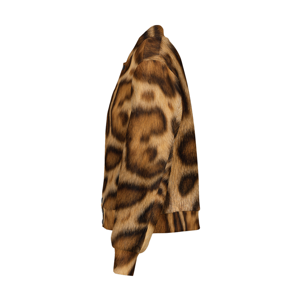 Rosetted Bengal Cat Bomber Jacket