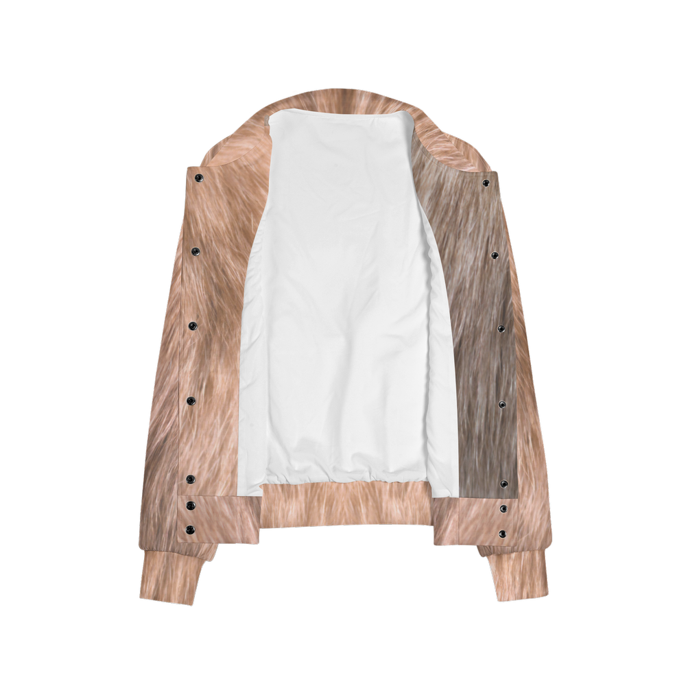 Fawn Cat Bomber Jacket