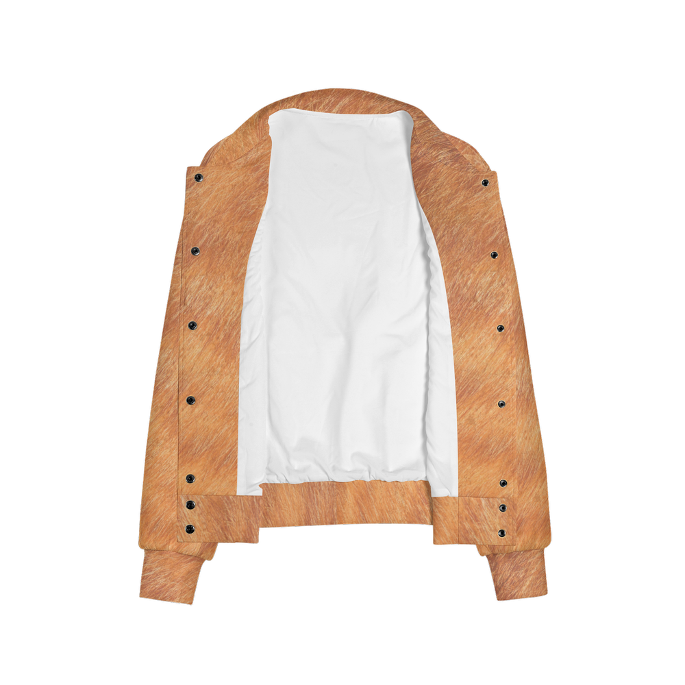 Orange Tabby Bomber Jacket