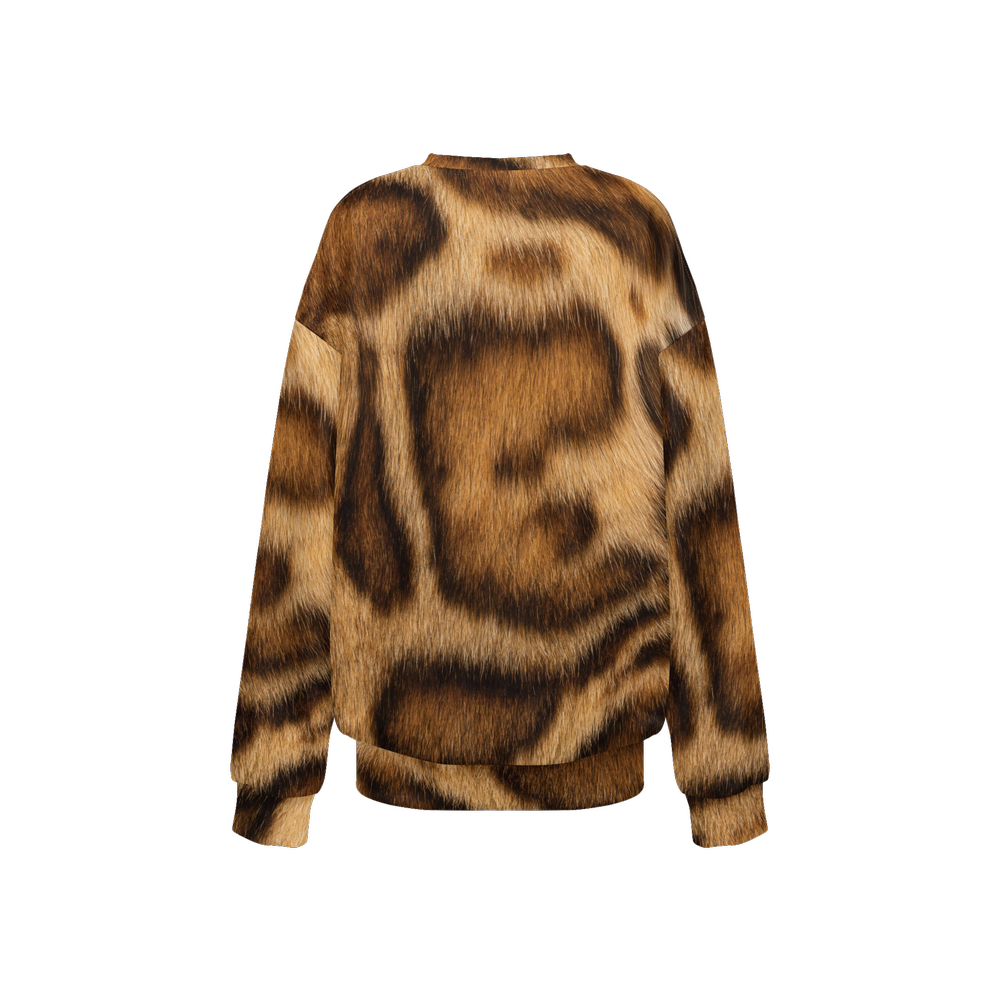 Rosetted Bengal Relaxed Fit Crewneck Sweatshirt