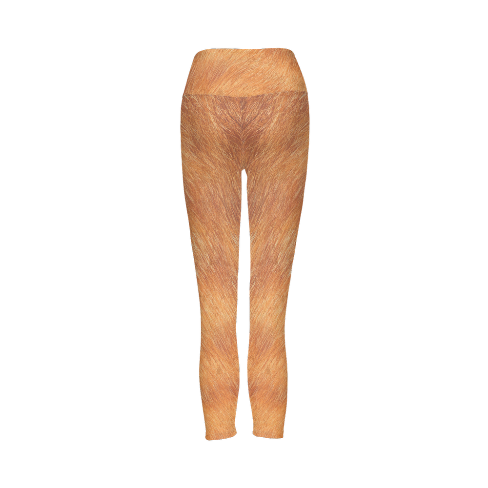 Orange Tabby High-Rise Leggings