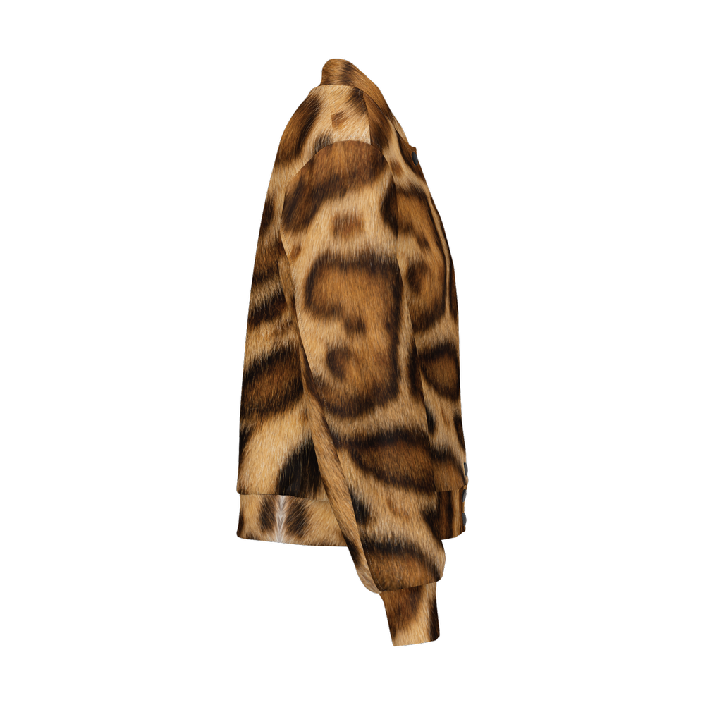 Rosetted Bengal Cat Bomber Jacket