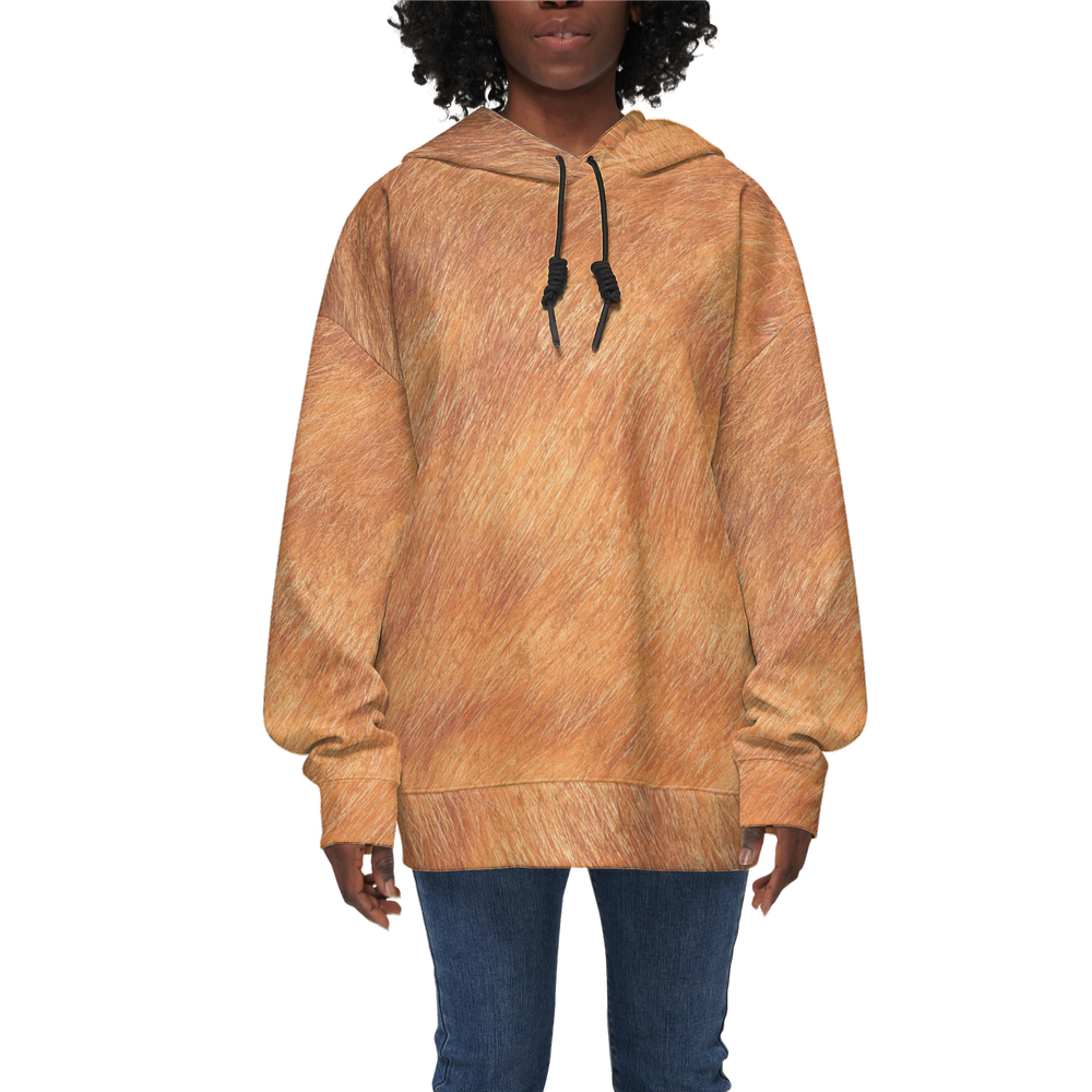 Orange Tabby Relaxed Fit Hoodie