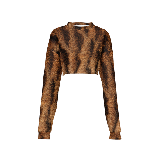 Toyger Cropped Crewneck Sweatshirt