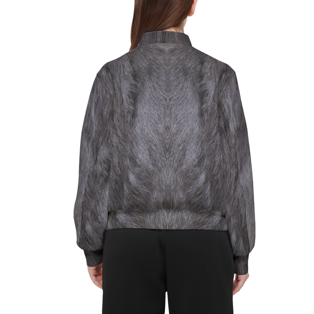 Russian Blue Cat Bomber Jacket