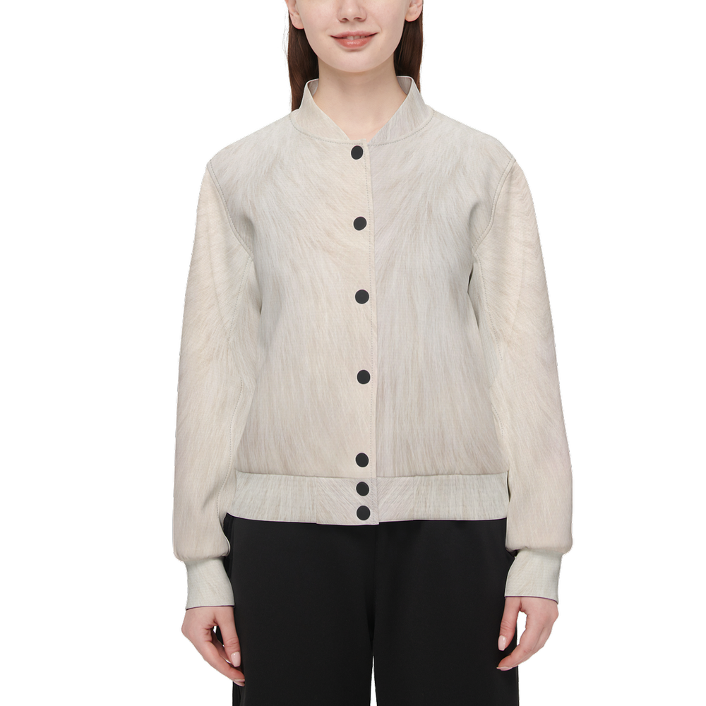 White Cat Bomber Jacket