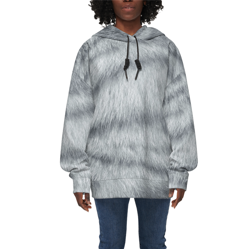 Silver Tabby Relaxed Fit Hoodie