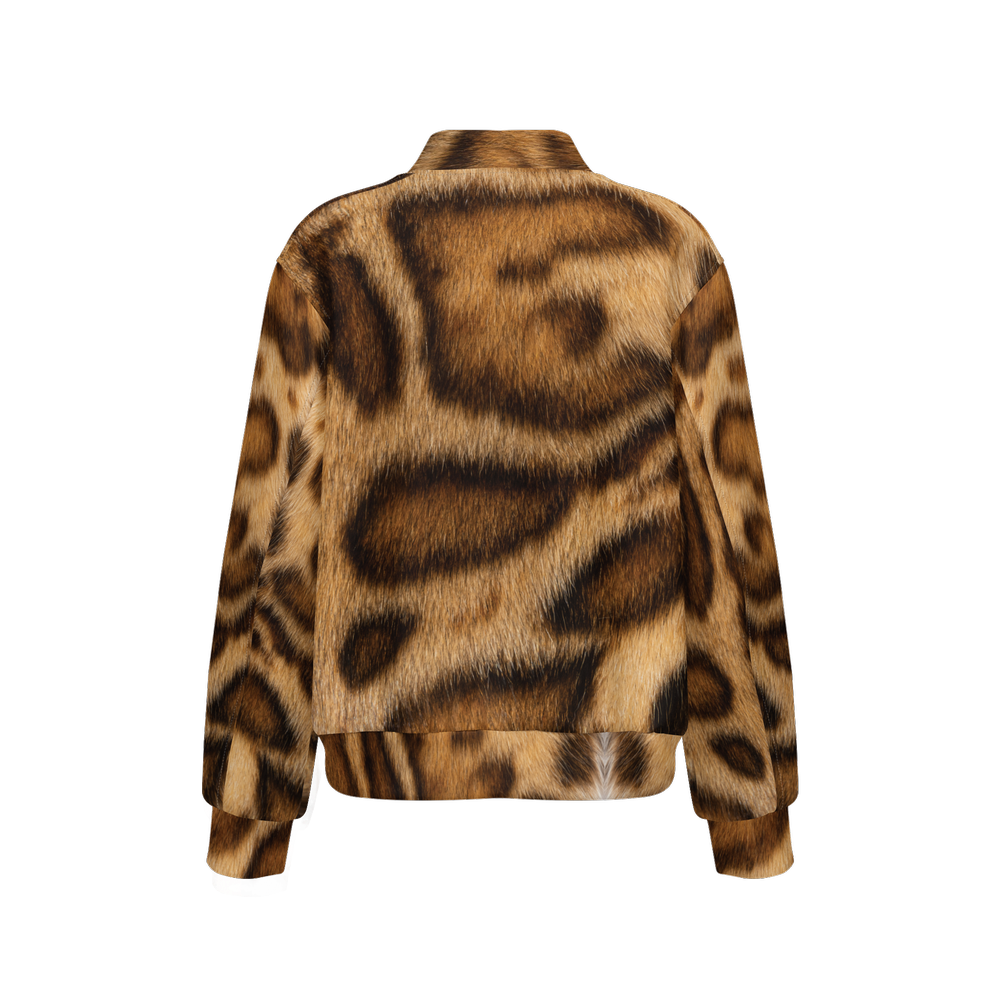 Rosetted Bengal Cat Bomber Jacket