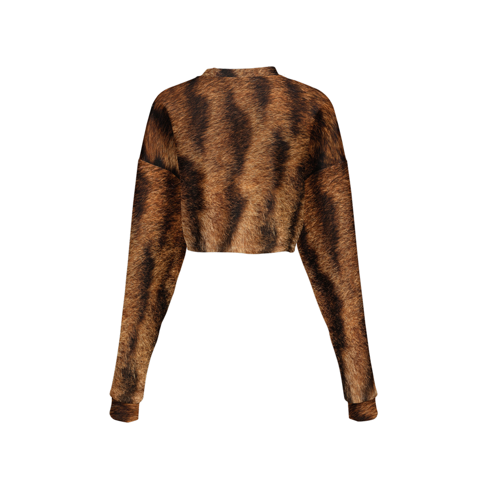 Toyger Cropped Crewneck Sweatshirt