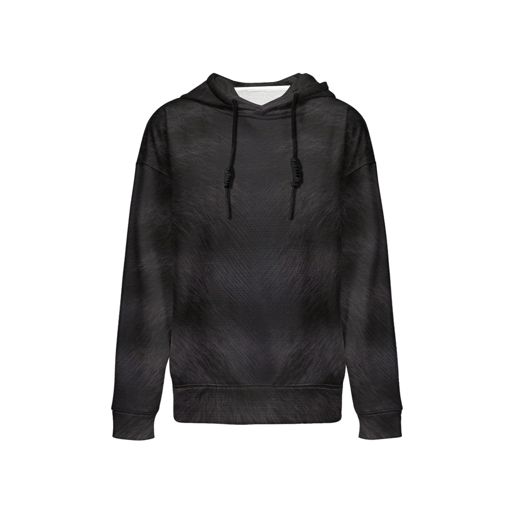 Black Tabby Relaxed Fit Hoodie