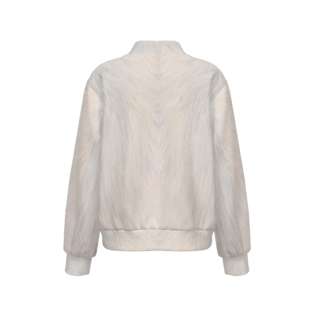 White Cat Bomber Jacket