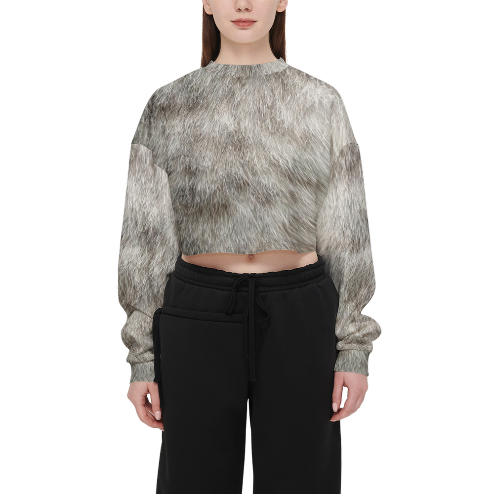 Lynx Point Cropped Crewneck Sweatshirt