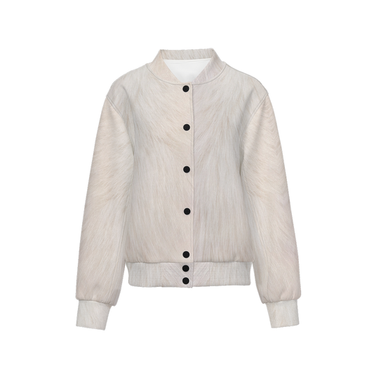 White Cat Bomber Jacket