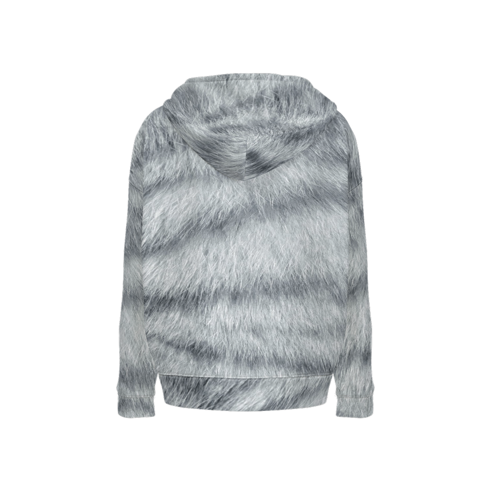 Silver Tabby Relaxed Fit Hoodie