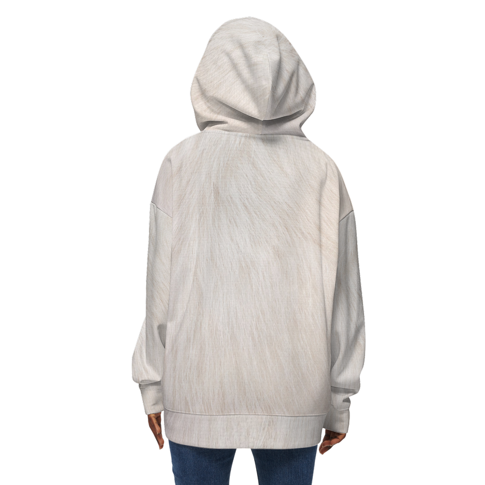 White Cat Relaxed Fit Hoodie