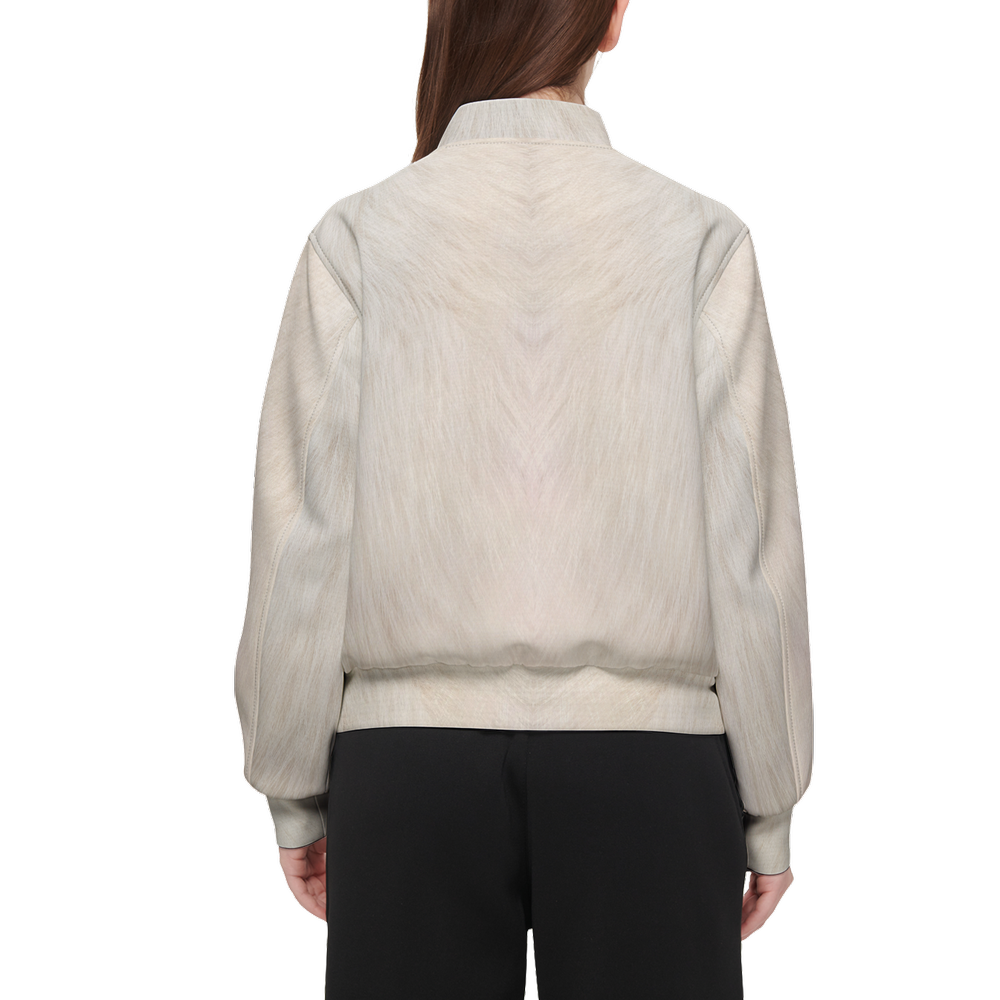 White Cat Bomber Jacket