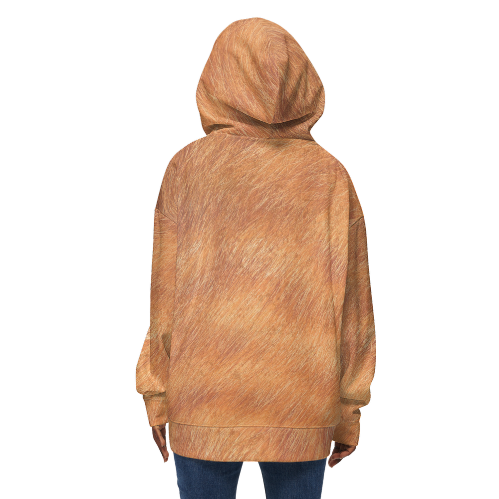 Orange Tabby Relaxed Fit Hoodie